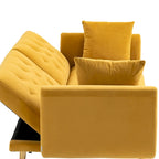 Divano Loveseat in Velluto Multicolore con Gambe in Metallo, 2 Posti