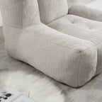 Poltrona sacco in velluto con memory foam – Multi-colore, Posto singolo
