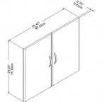 Kit porta libreria - Multifinish, a 2 ante