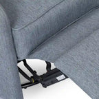 Poltrona reclinabile manuale marrone con girevole a 360°, poltrona lounge singola