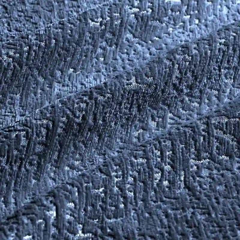 Divano a 2 posti in ciniglia, braccioli trapuntati, verde/blu/bianco/arancione bruciato