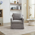 Fauteuil d'appoint pivotant rembourré en chenille