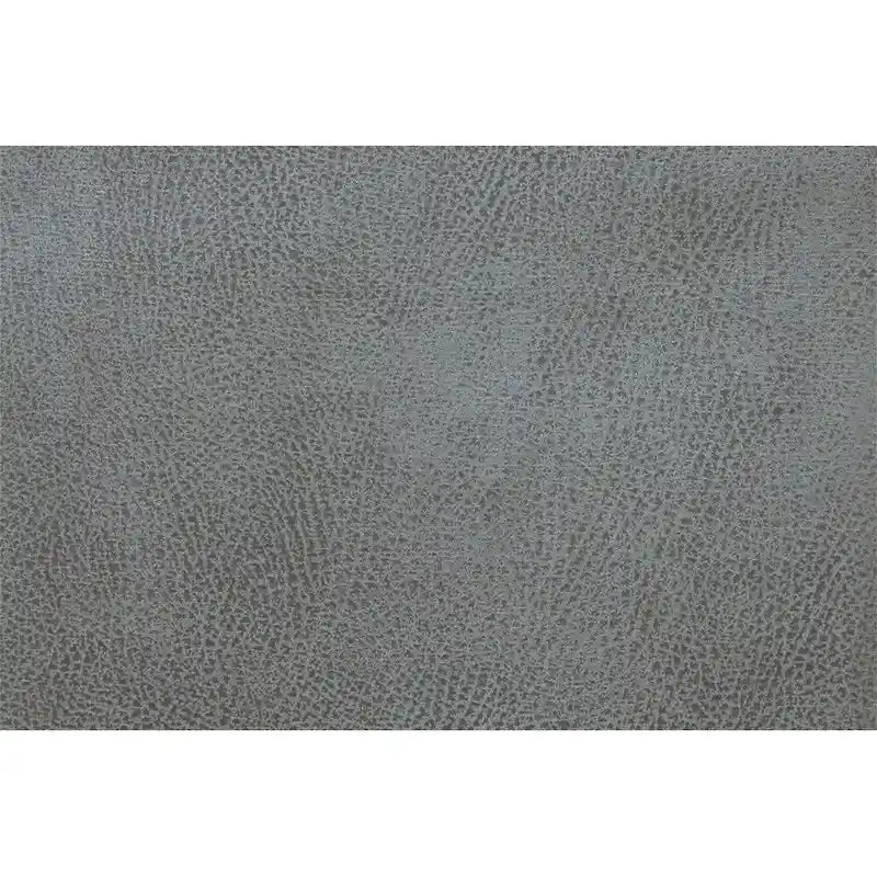 Divano reclinabile elettrico a 3 posti in similpelle ardesia/grigio ardesia/marrone scuro