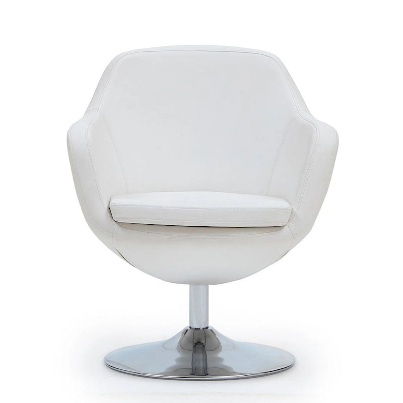 Poltroncina girevole a 360° in similpelle grigia / rossa / bianca / arancione / blu – Posto singolo