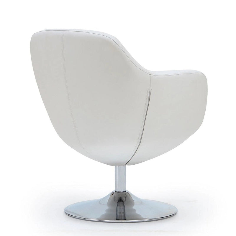 Poltroncina girevole a 360° in similpelle grigia / rossa / bianca / arancione / blu – Posto singolo