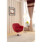 Poltroncina girevole a 360° in similpelle grigia / rossa / bianca / arancione / blu – Posto singolo