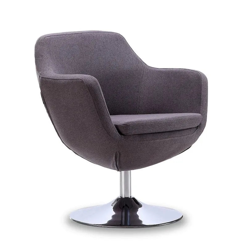 Poltroncina girevole a 360° in similpelle grigia / rossa / bianca / arancione / blu – Posto singolo
