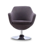 Poltroncina girevole a 360° in similpelle grigia / rossa / bianca / arancione / blu – Posto singolo