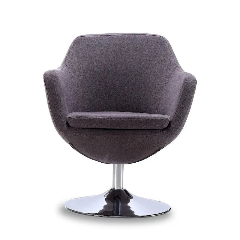 Poltroncina girevole a 360° in similpelle grigia / rossa / bianca / arancione / blu – Posto singolo