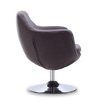 Poltroncina girevole a 360° in similpelle grigia / rossa / bianca / arancione / blu – Posto singolo
