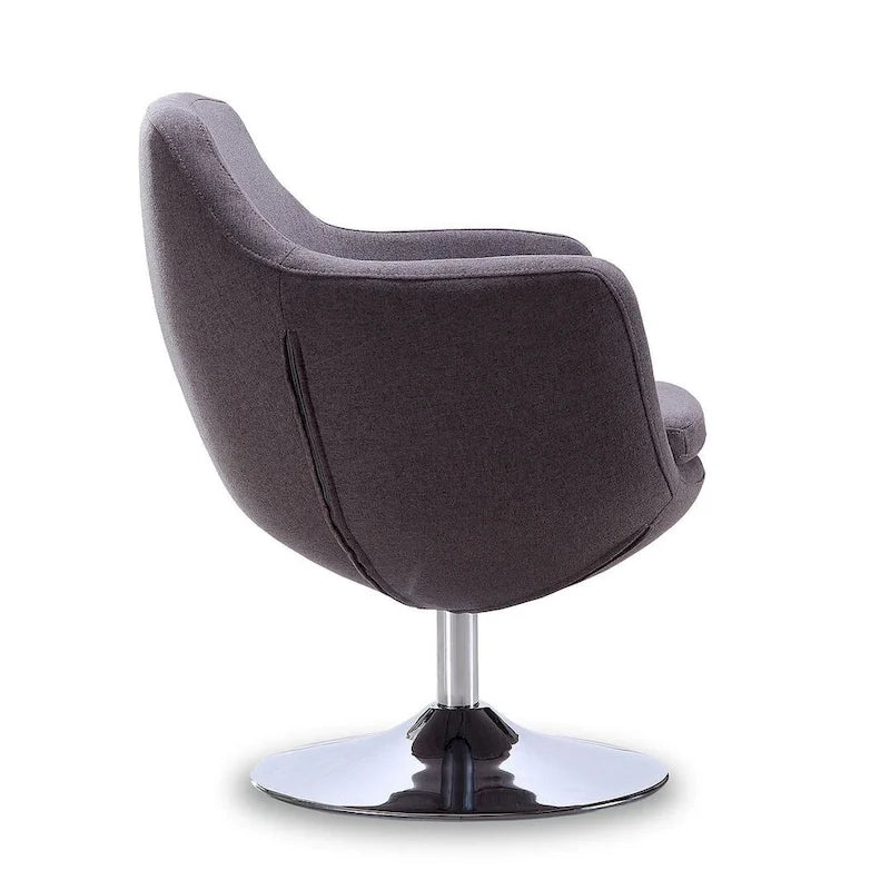 Poltroncina girevole a 360° in similpelle grigia / rossa / bianca / arancione / blu – Posto singolo
