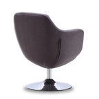 Poltroncina girevole a 360° in similpelle grigia / rossa / bianca / arancione / blu – Posto singolo