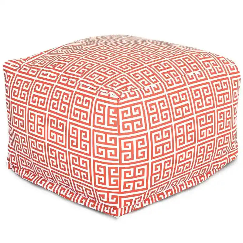 Majestic Home Goods Pouf ottomano da interno/esterno Towers 68,5 cm L x 68,5 cm P x 43 cm A