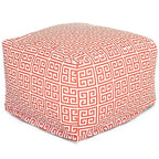 Majestic Home Goods Pouf ottomano da interno/esterno Towers 68,5 cm L x 68,5 cm P x 43 cm A