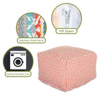 Majestic Home Goods Pouf ottomano da interno/esterno Towers 68,5 cm L x 68,5 cm P x 43 cm A