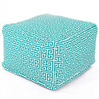Majestic Home Goods Pouf ottomano da interno/esterno Towers 68,5 cm L x 68,5 cm P x 43 cm A