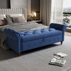 Panca Pouf Contenitore Trapuntata Multicolore con Braccioli Arrotondati – 1 Posto