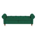Panca Pouf Contenitore Trapuntata Multicolore con Braccioli Arrotondati – 1 Posto