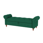 Panca Pouf Contenitore Trapuntata Multicolore con Braccioli Arrotondati – 1 Posto