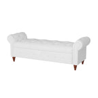 Panca Pouf Contenitore Trapuntata Multicolore con Braccioli Arrotondati – 1 Posto