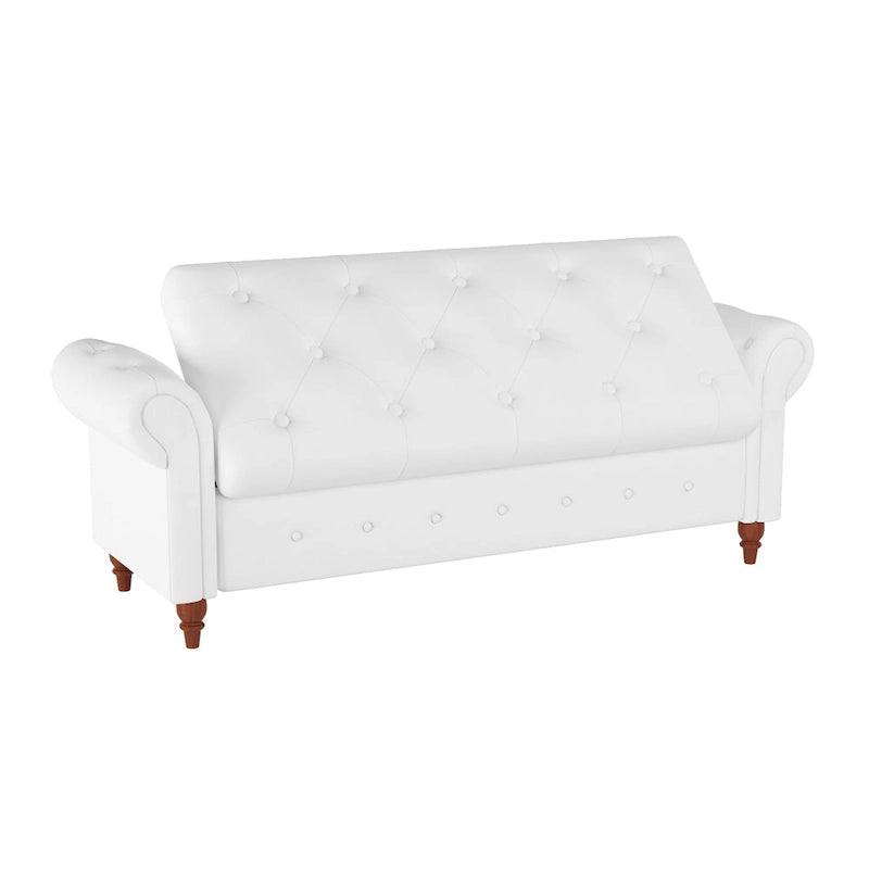 Panca Pouf Contenitore Trapuntata Multicolore con Braccioli Arrotondati – 1 Posto