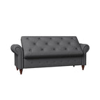 Panca Pouf Contenitore Trapuntata Multicolore con Braccioli Arrotondati – 1 Posto