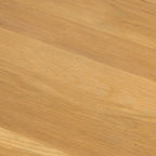 Tavolino da caffè rotondo in legno di acacia naturale, stile mid-century, adatto a 1 ambiente