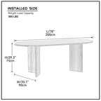 Tavolo da pranzo ovale nero per 4, piano in MDF