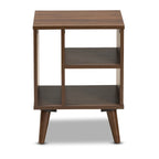 Tavolino a 3 ripiani Walnut, stile moderno, singolo