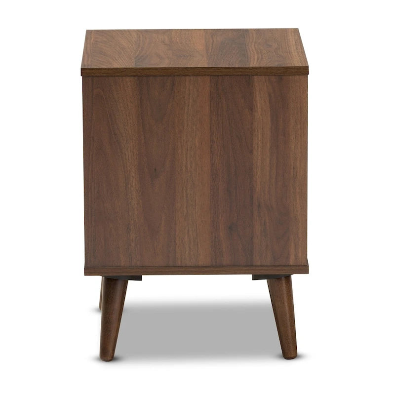 Tavolino a 3 ripiani Walnut, stile moderno, singolo