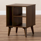 Tavolino a 3 ripiani Walnut, stile moderno, singolo