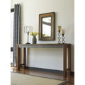 Longue table de comptoir industrielle vintage, marron