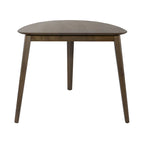 Set tavolo da pranzo triangolare marrone, 4 persone (1 tavolo + 3 sedie)