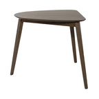 Set tavolo da pranzo triangolare marrone, 4 persone (1 tavolo + 3 sedie)