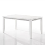 Set da pranzo 7 pezzi bianco e azzurro, 6 posti