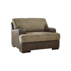 Poltrona accent tufted bicolore color cioccolato, 1 posto – 49L x 44P x 40A