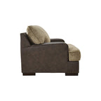 Poltrona accent tufted bicolore color cioccolato, 1 posto – 49L x 44P x 40A