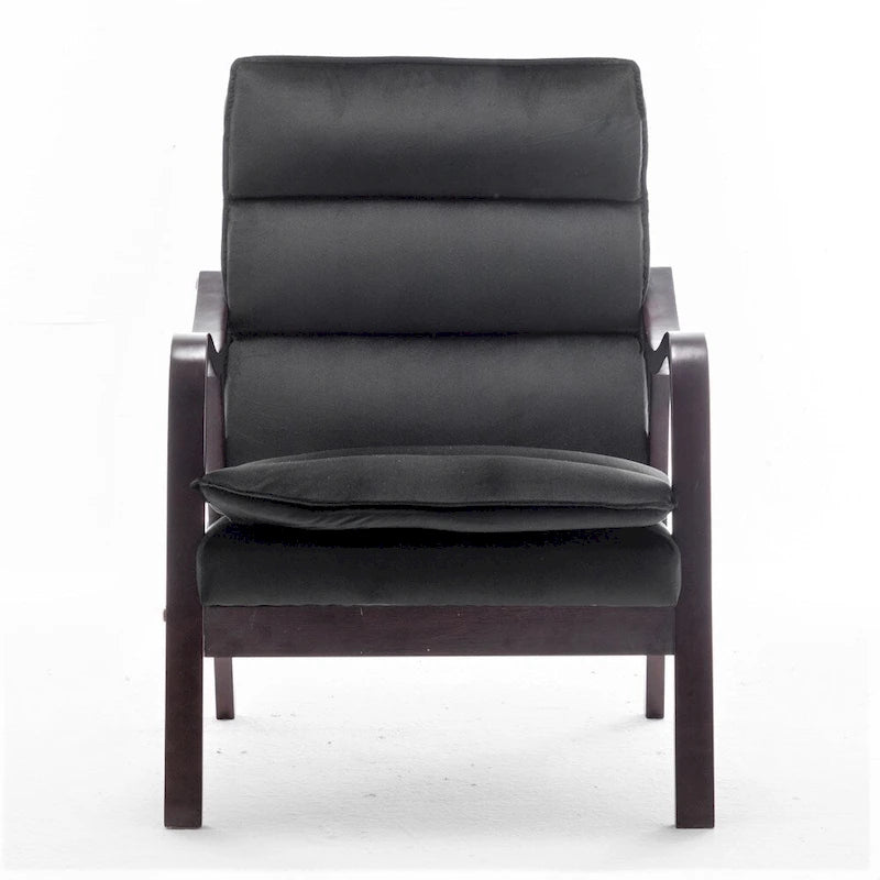 Poltrona singola in velluto rosa / grigio / nero / blu scuro – Stile Mid-Century