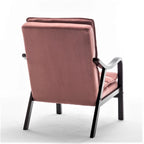 Poltrona singola in velluto rosa / grigio / nero / blu scuro – Stile Mid-Century