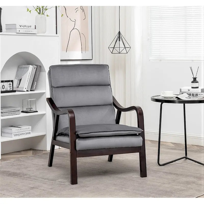 Poltrona singola in velluto rosa / grigio / nero / blu scuro – Stile Mid-Century