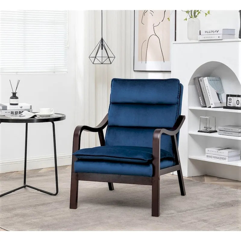 Poltrona singola in velluto rosa / grigio / nero / blu scuro – Stile Mid-Century