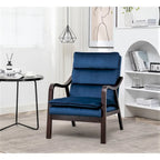 Poltrona singola in velluto rosa / grigio / nero / blu scuro – Stile Mid-Century