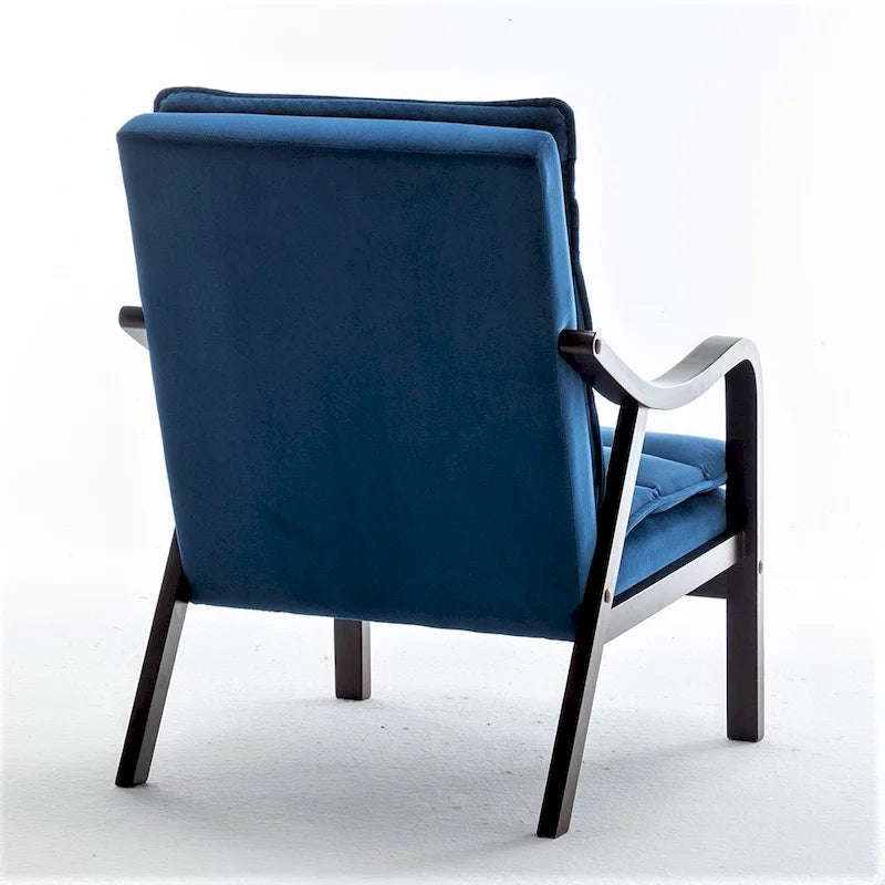 Poltrona singola in velluto rosa / grigio / nero / blu scuro – Stile Mid-Century