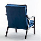 Poltrona singola in velluto rosa / grigio / nero / blu scuro – Stile Mid-Century
