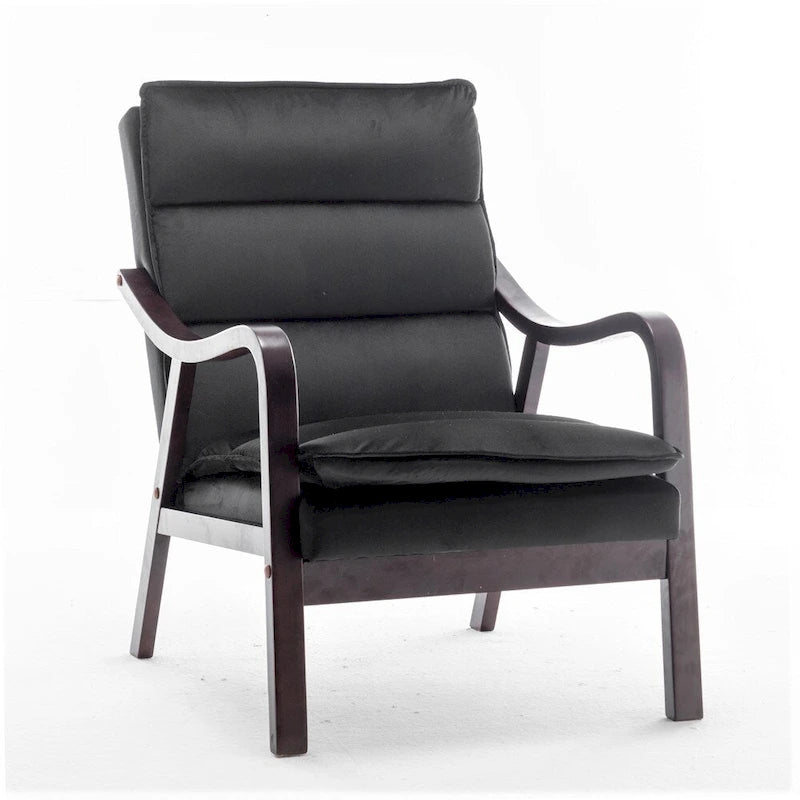 Poltrona singola in velluto rosa / grigio / nero / blu scuro – Stile Mid-Century