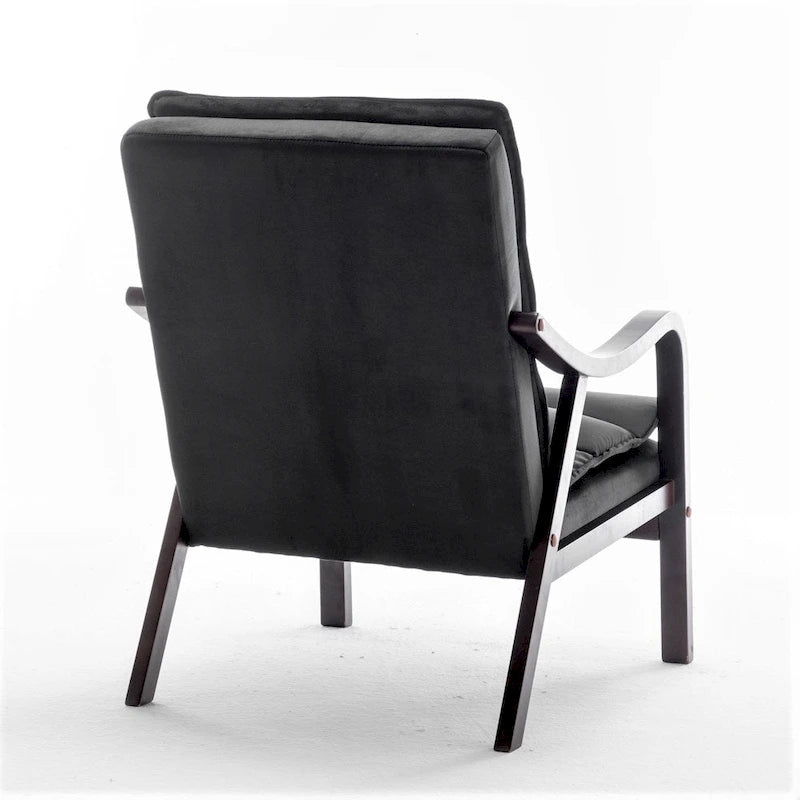 Poltrona singola in velluto rosa / grigio / nero / blu scuro – Stile Mid-Century