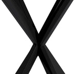 Tavolo da pranzo rotondo bianco / nero / marmo bianco, gambe incrociate, 2 persone, piano rimovibile