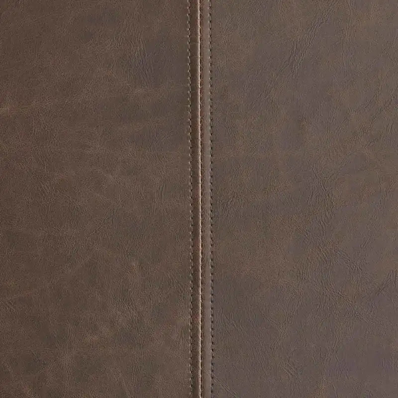 Poltrona d'accento in similpelle Mid-Century marrone scuro / grigio / cammello, seduta singola