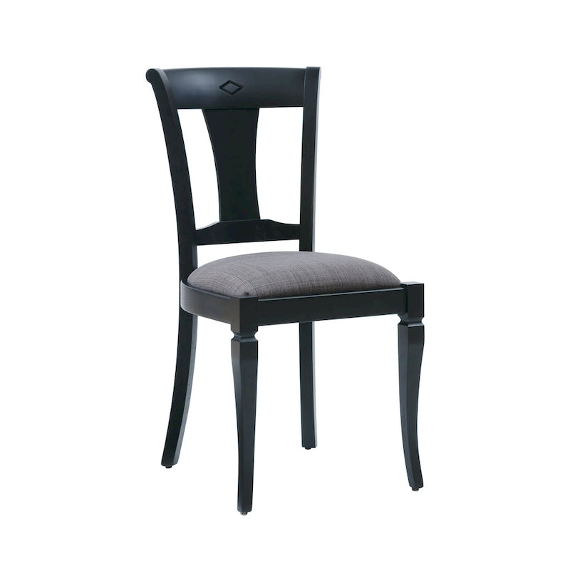 Chaise d'appoint de salle à manger en bois massif (lot de 2)
