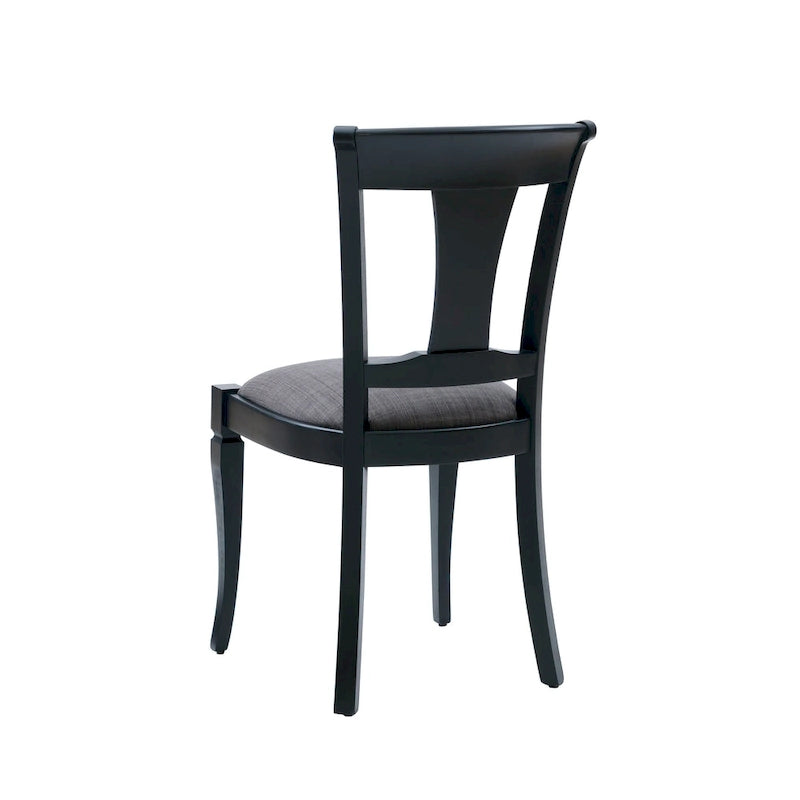 Chaise d'appoint de salle à manger en bois massif (lot de 2)